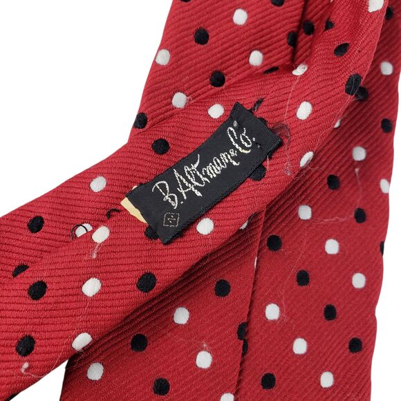 Vintage Christian Dior Silk Polyester Neck Tie Polka Dot Geometric Preppy - Picture 16 of 16